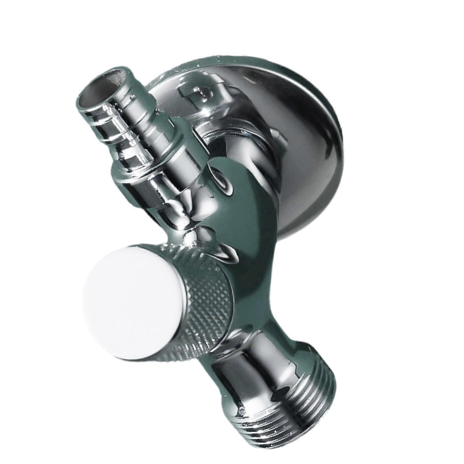 Universal Brass Double Port Angle Valves 1 Inlet 2 Outlets 1/2 Thread for Various Plumbing Configuration & Fixture Multicolor