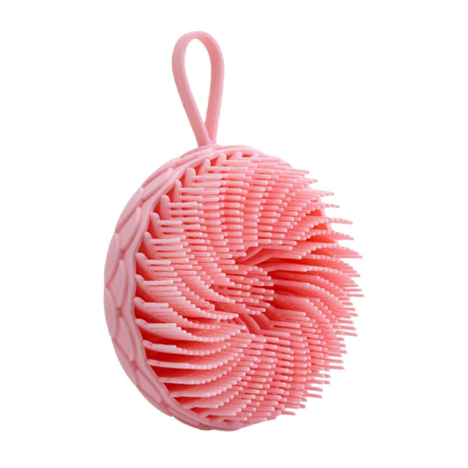 Silicone Bath Brush Double-Sided Soft Bristles Deep Cleansing Shower Brush Multi-Function Shower Tool