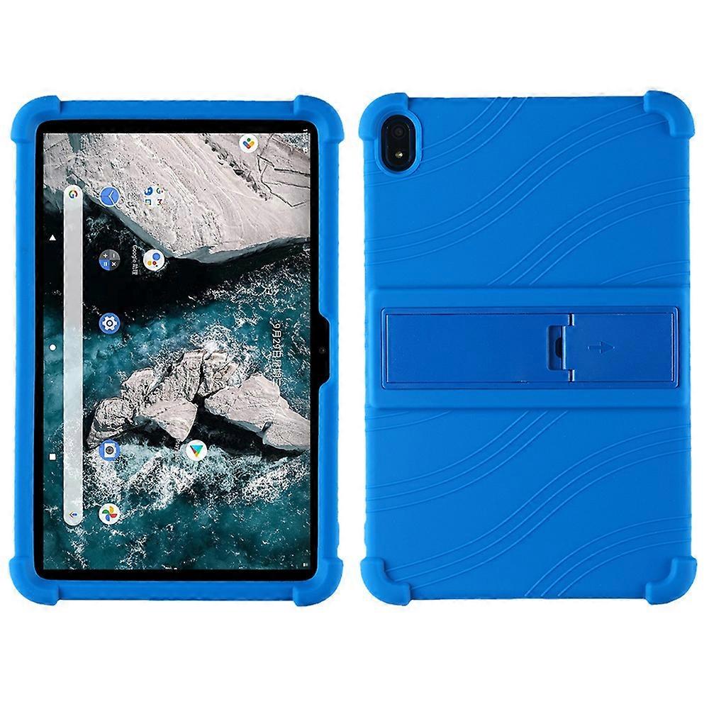 Flexible Silicone Tablet Shell for Nokia T20 Cover with Foldable Supporting Kickstand
