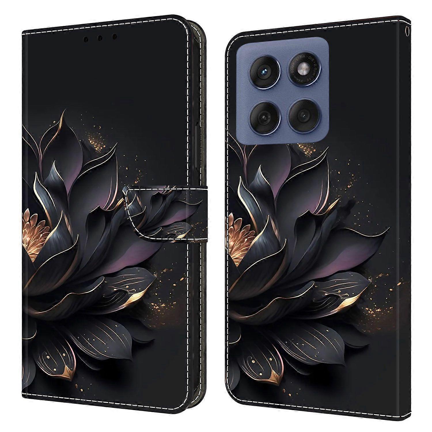 For Motorola Edge 60 Pro 5G Case Magnetic Clasp 3D Pattern Leather Wallet Phone Cover