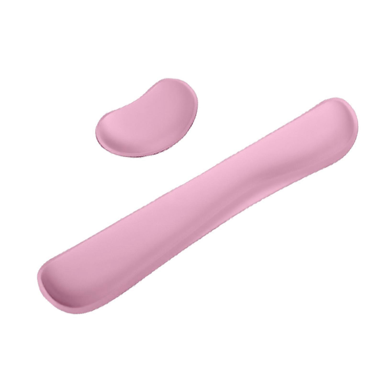 Comfortable Mouse Wrist Support Pad for Office Workers and Gamers Memory Foam Cushion for Gamers Office Workers  Pink
