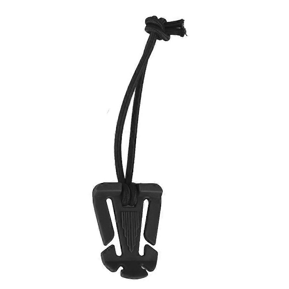 10pcs Molle Web Dominator Buckles Strap Clip Belt Keeper Tactical Strap Management Tool with Elastic String for Backpack Webbing (Black)