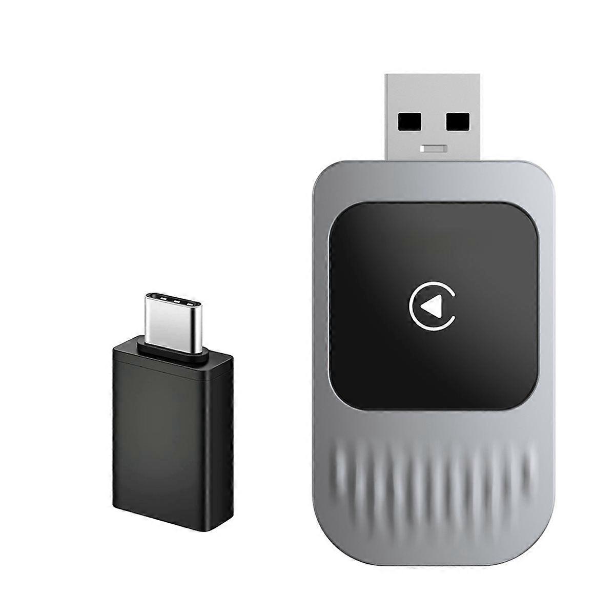 Car Wireless Carplay Adapter Upgrade Wired CarPlay to Wireless Carplay with USB-C Adapter Plug and P