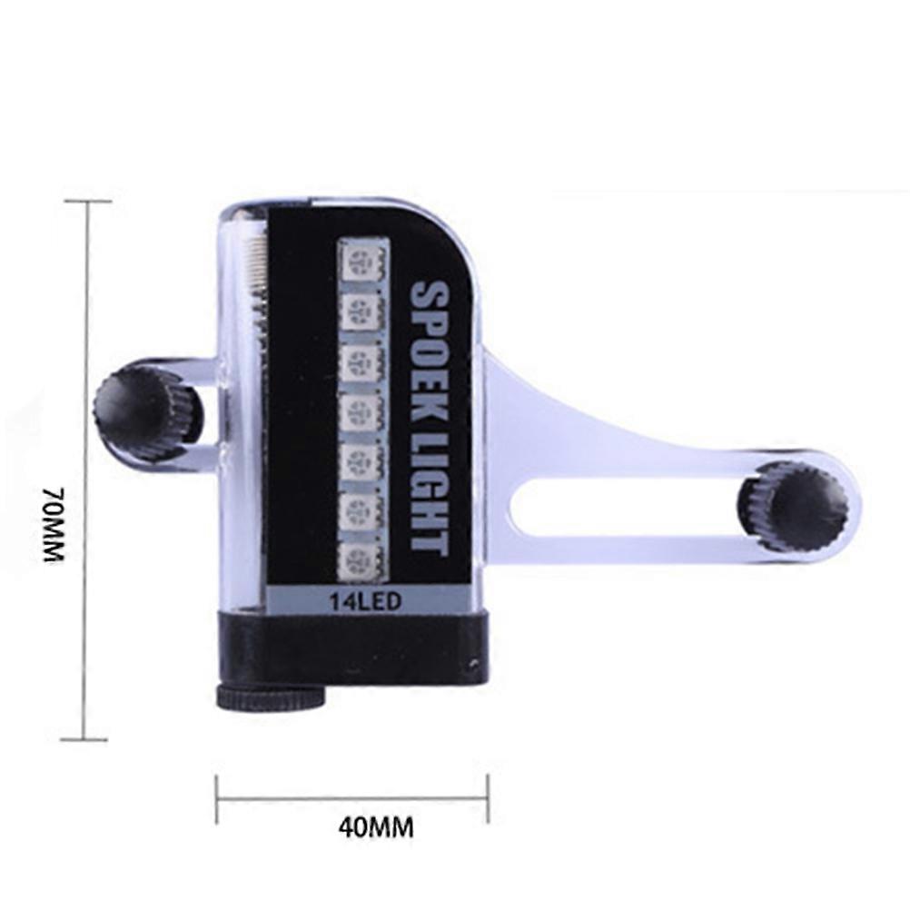14 LED Bike Spoke Light Designed For Bicycle Use With Waterproof And Display Size 7 X 4 X 1.5 Cm 1Pcs