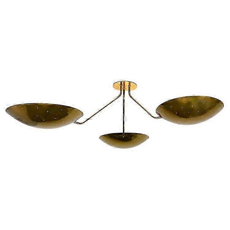 Mid-century Modern Raw Brass Sputnik Ceiling Light For Bold Elegance