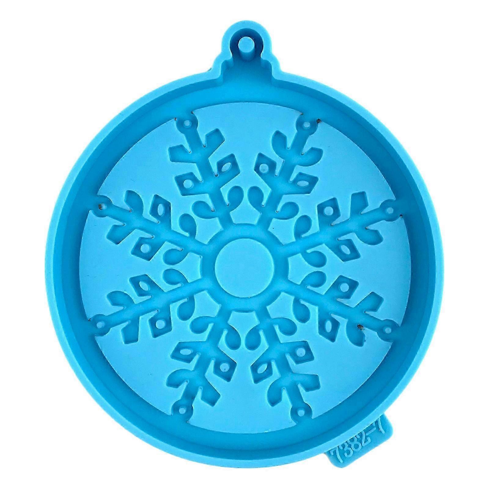 1/10 Pieces Shiny Hollow Out Heart Resin Molds with Decorative Snowflake Heart