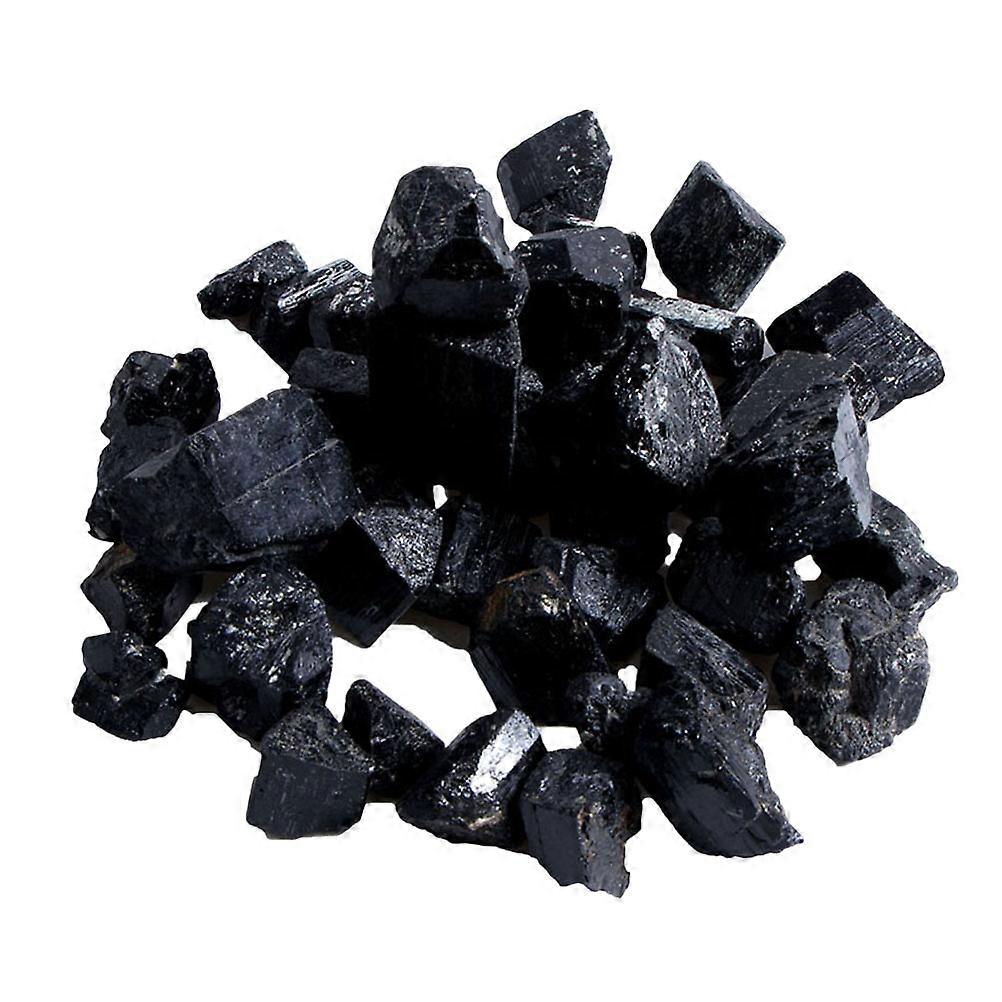 Crystal Stones Natural Crystal Pillar Daily Use Electronic Devices Black Color 2x2x2cm Release Anion Under External Forces 100g