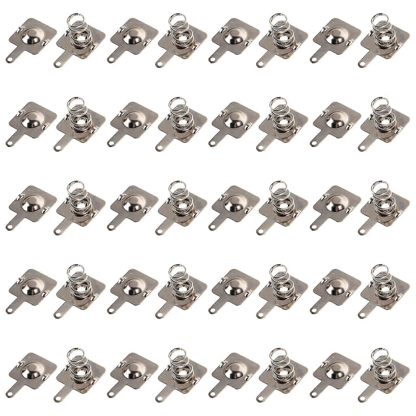 Battery Spring Plate Replacement Suitable For Remote Controls And Toys In Durable Iron Material Designed For Easy Installation 20 Sets