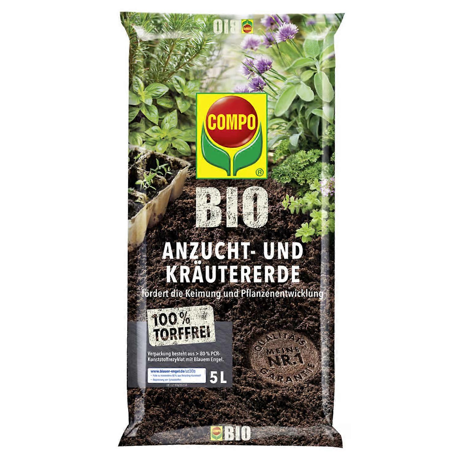 COMPO BIO Propagation and Herb Soil peat-free, 5 liters
