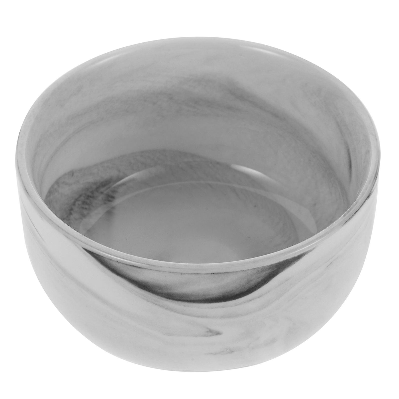 Multi-Colored Marble Pattern Shaving Bowl Shave Soap For Men Practical Design Shaving Lather Bowl 4.3X4.3X2.4In 1Set