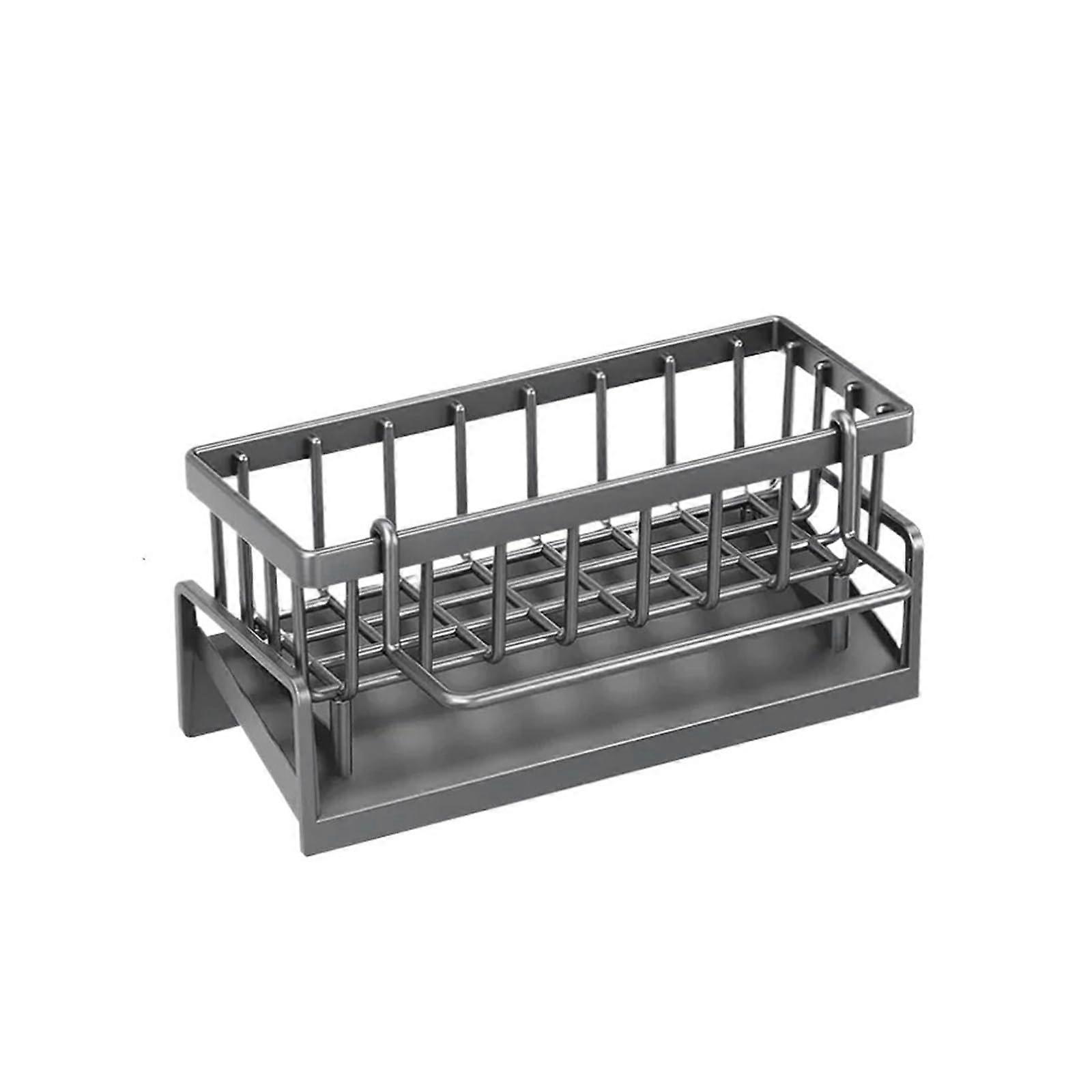 Kitchen Sink Organizer TapMounted Spice Rack with BuiltIn Drainage SpaceSaving Shelf