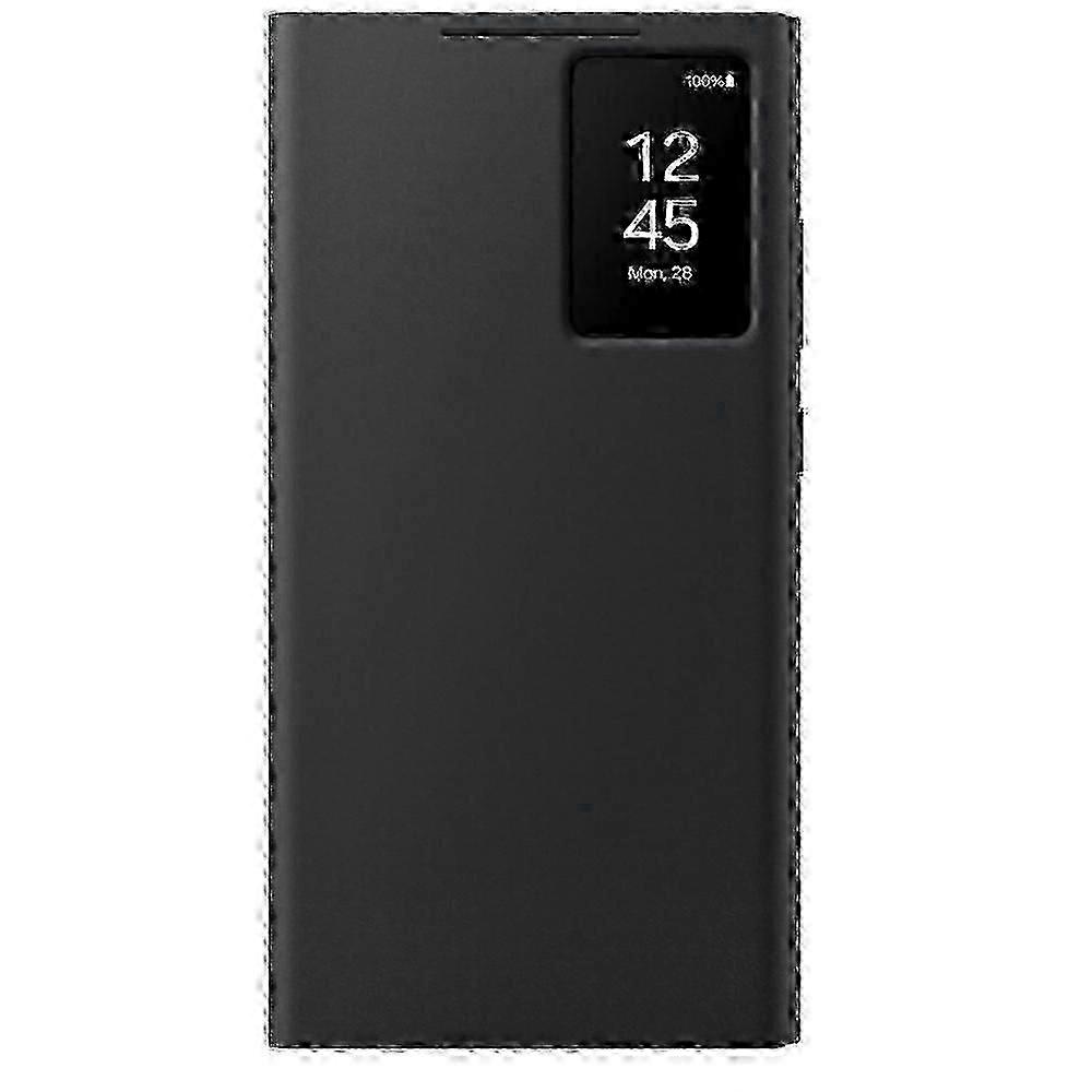 جراب Galaxy S22 Ultra S-View قابل للطي مع شاشة ذكية وتحكم بنقرة الإصبع - غطاء واقي رفيع (هدية)