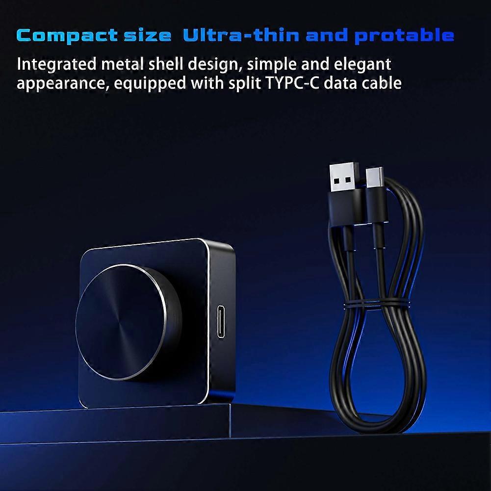 Customizable USB Volume Knob Controller PC Computer Speaker Audio Volume Controller LED Effect Plugs and Play