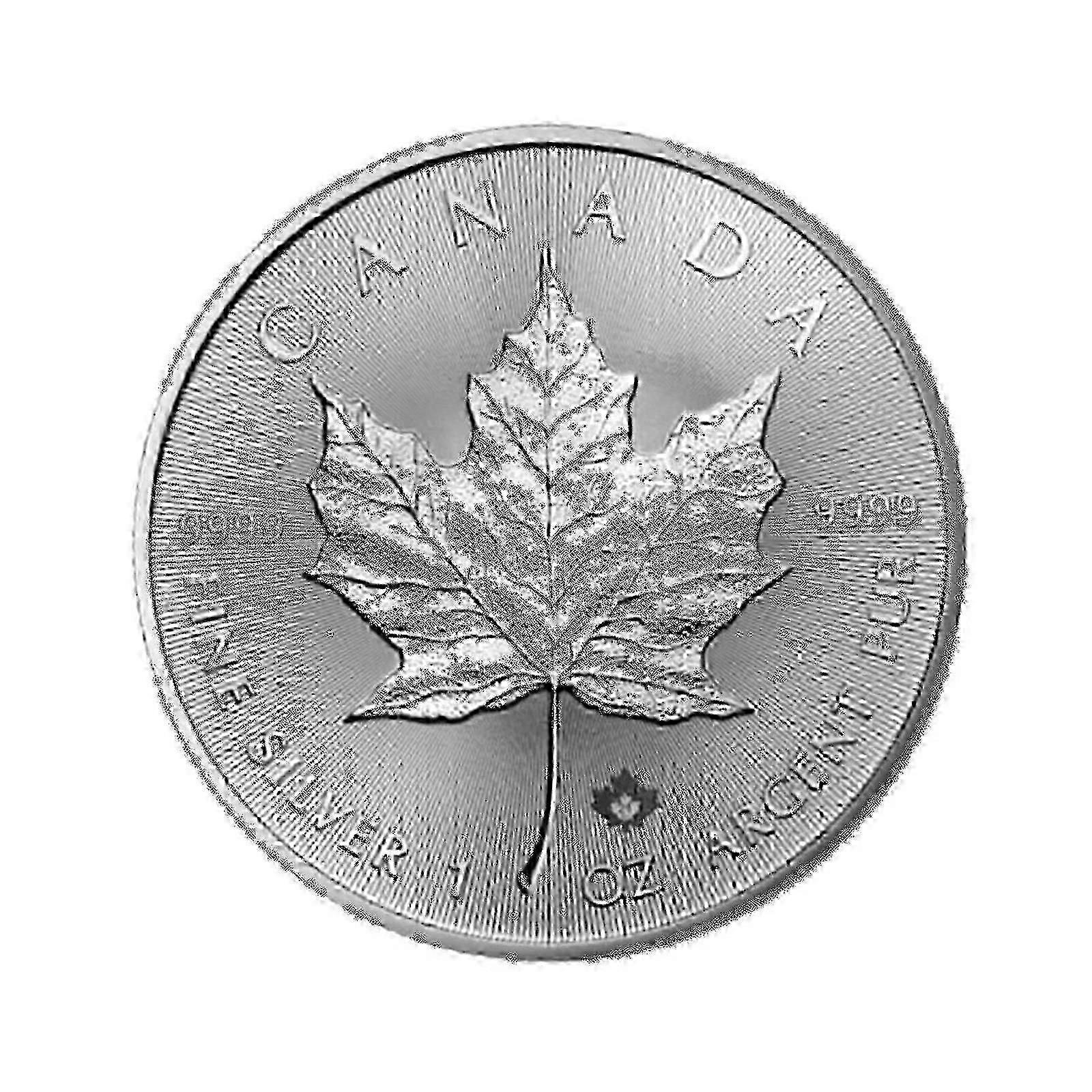 2024 Canada Maple Leaf 1 oz Fine  Silver-plated Coin BU Brilliant Uncirculated Bx5