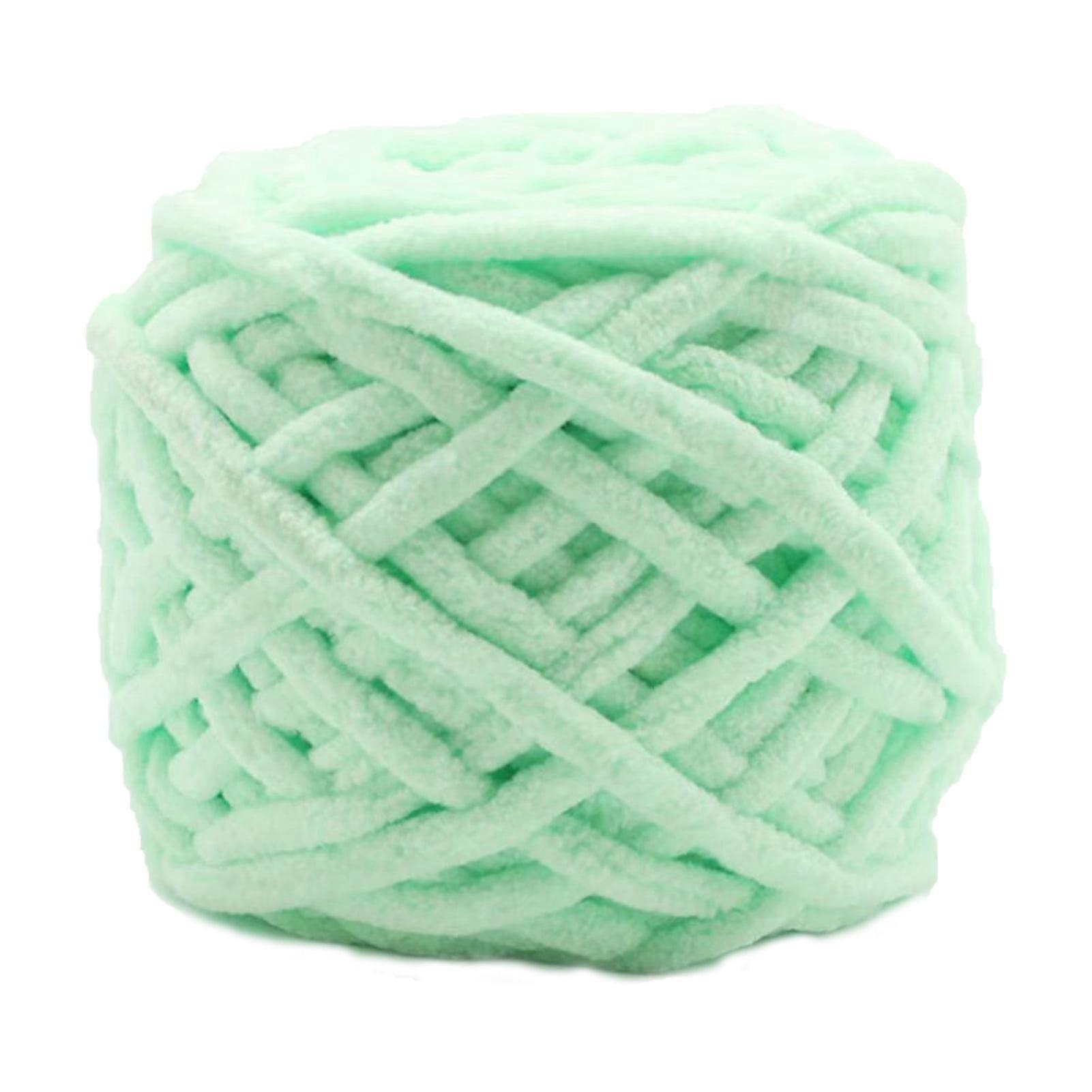 Hesroicy 32M Roll of Soft Polyester Yarn - Wide Usage for DIY Crafts, Hand Woven Crochet, and Patchwork