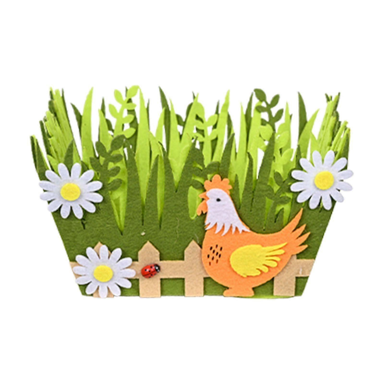 Easter Egg Basket Non-woven Candy Easter Bunny Basket Washable Gift Bag Decor