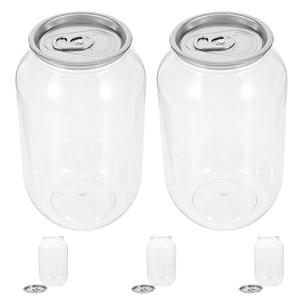 Juicing Jars Empty Plastic Juice Bottles For Bars 500ml Modern Design 5Pcs