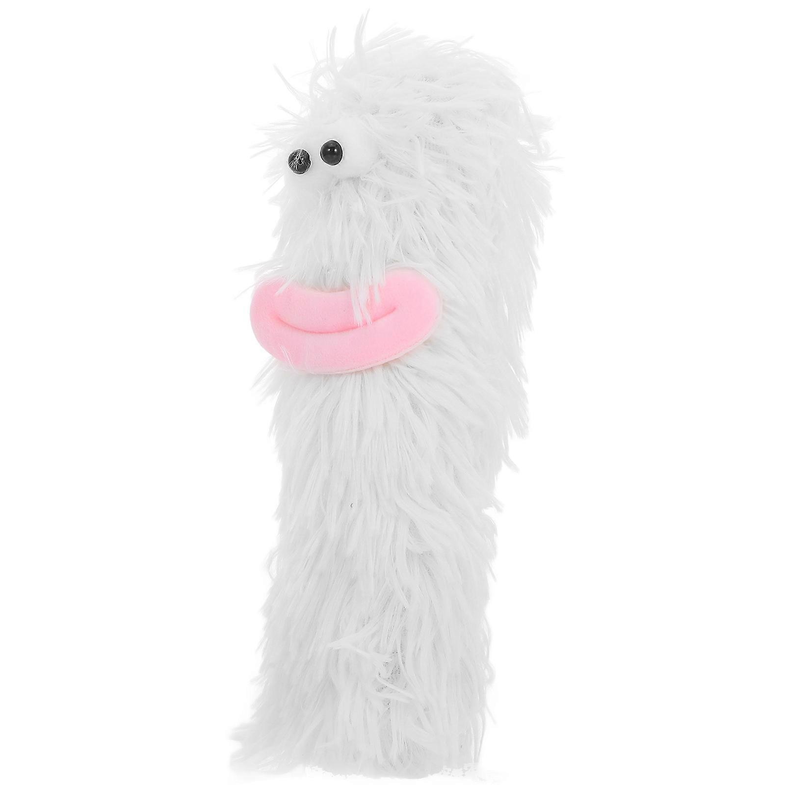 Catnip Pillow Plush Toy for Cats Chewing Interactive Fun 1 Piece White