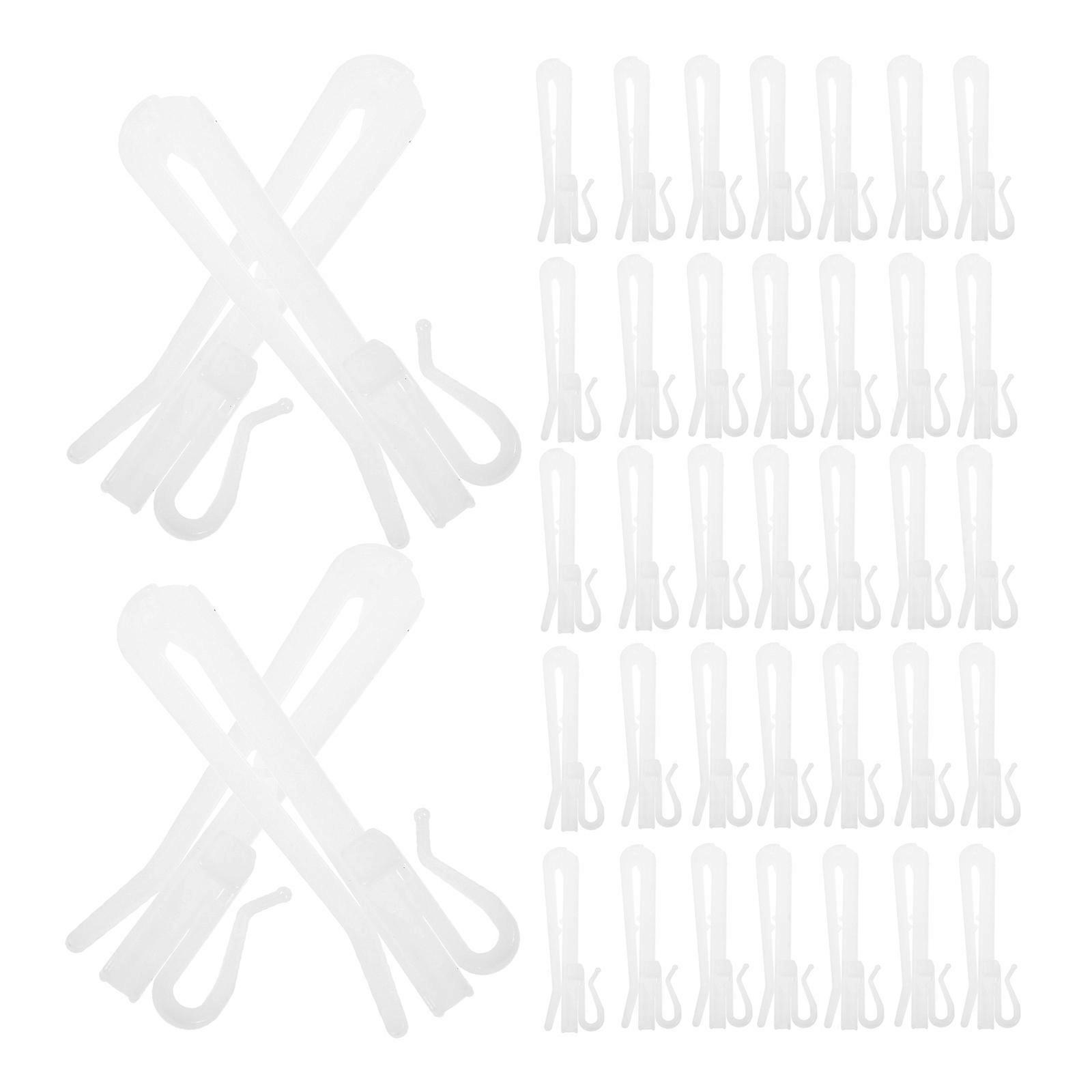 Adjustable Window Curtain Hooks for Home Use 50Pcs Plastic Durable Hooks