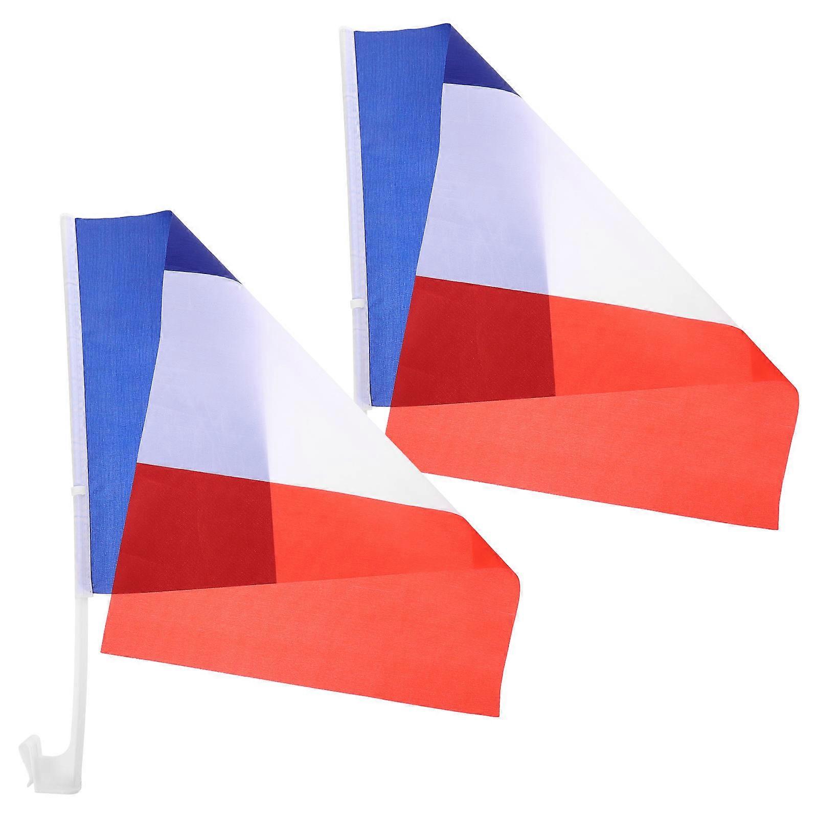 Vehicle Flag for Decor with Polyester 4Pcs Pack