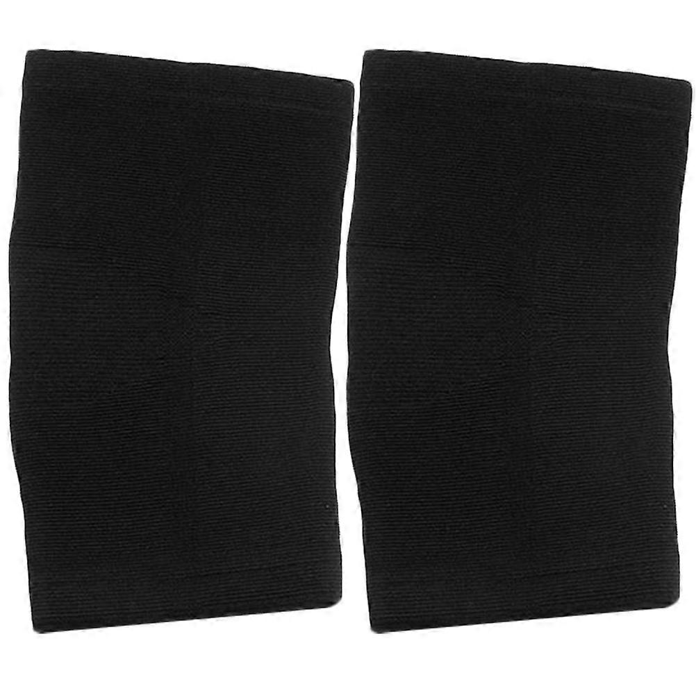 Elastic Knee Cover for Fixing 1Pair Black knee