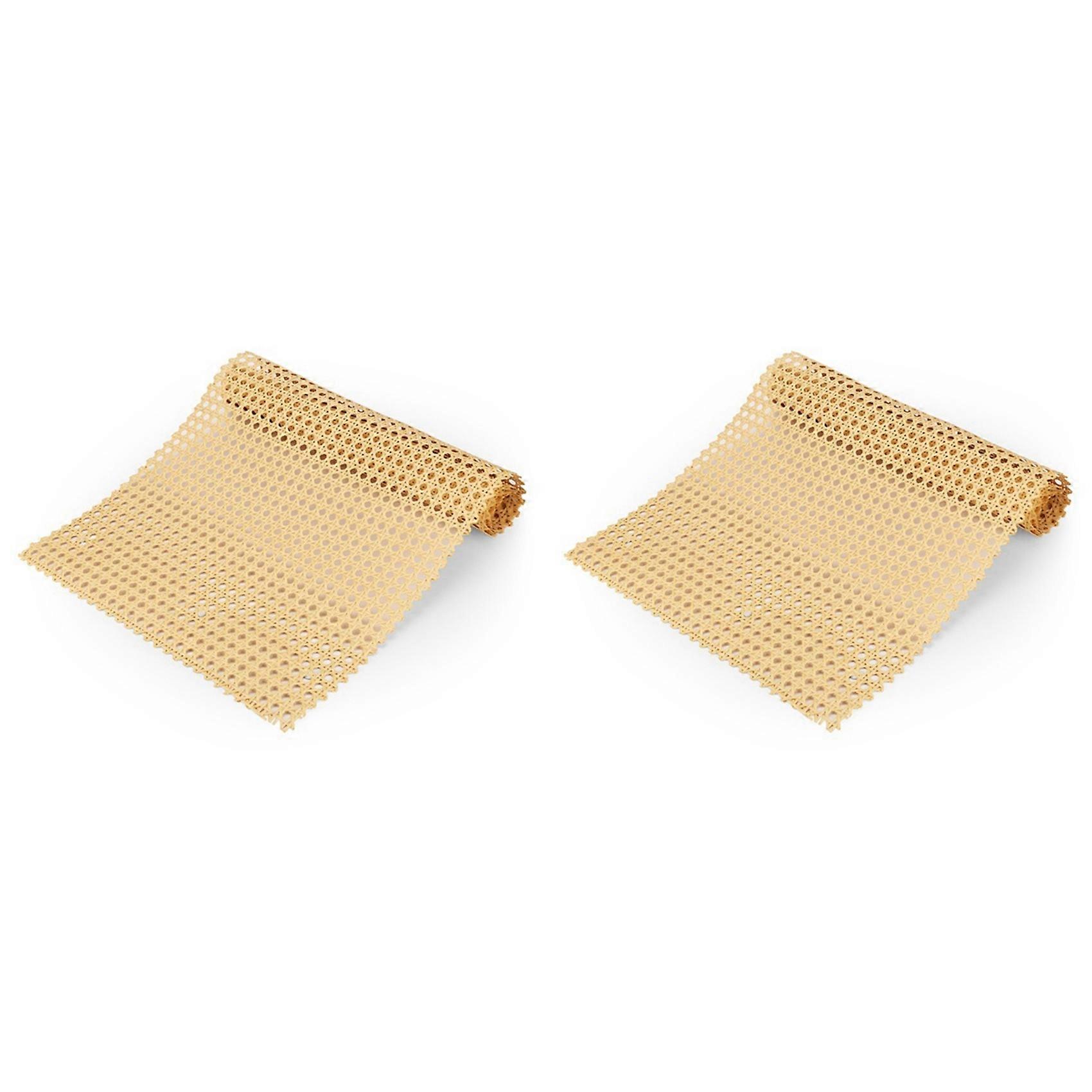 2X Cane Webbing Rattan Roll, Viennese Wicker, Natural Rattan Wicker Furniture for Craft Projects,DIY Chair Cabinet