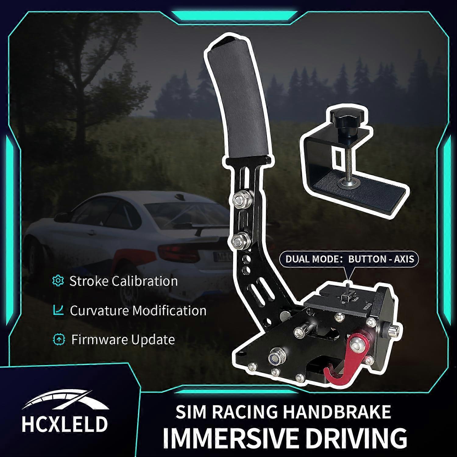 Sim Racing Handbrake USB for Logitech G29 G923 T300 TX Wheels PS4 PS5 Xbox with Durable Metal Build