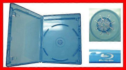 12.5mm Bluray Disc Case Standard Size for 1 Disc with Clear Artwork Display Pack of 28