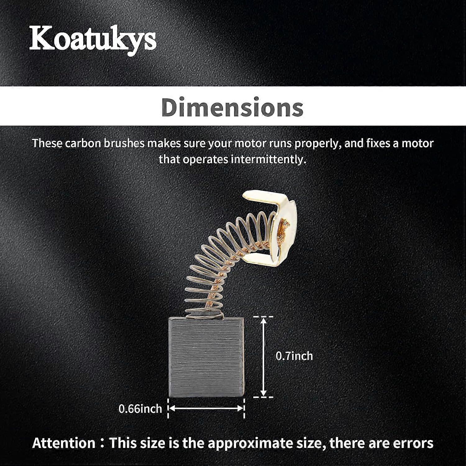 816768 Carbon Brush Replacement for Ridgid R4510 R45101 Craftsman MS1250 MS12501 Table Saw 2 Pack