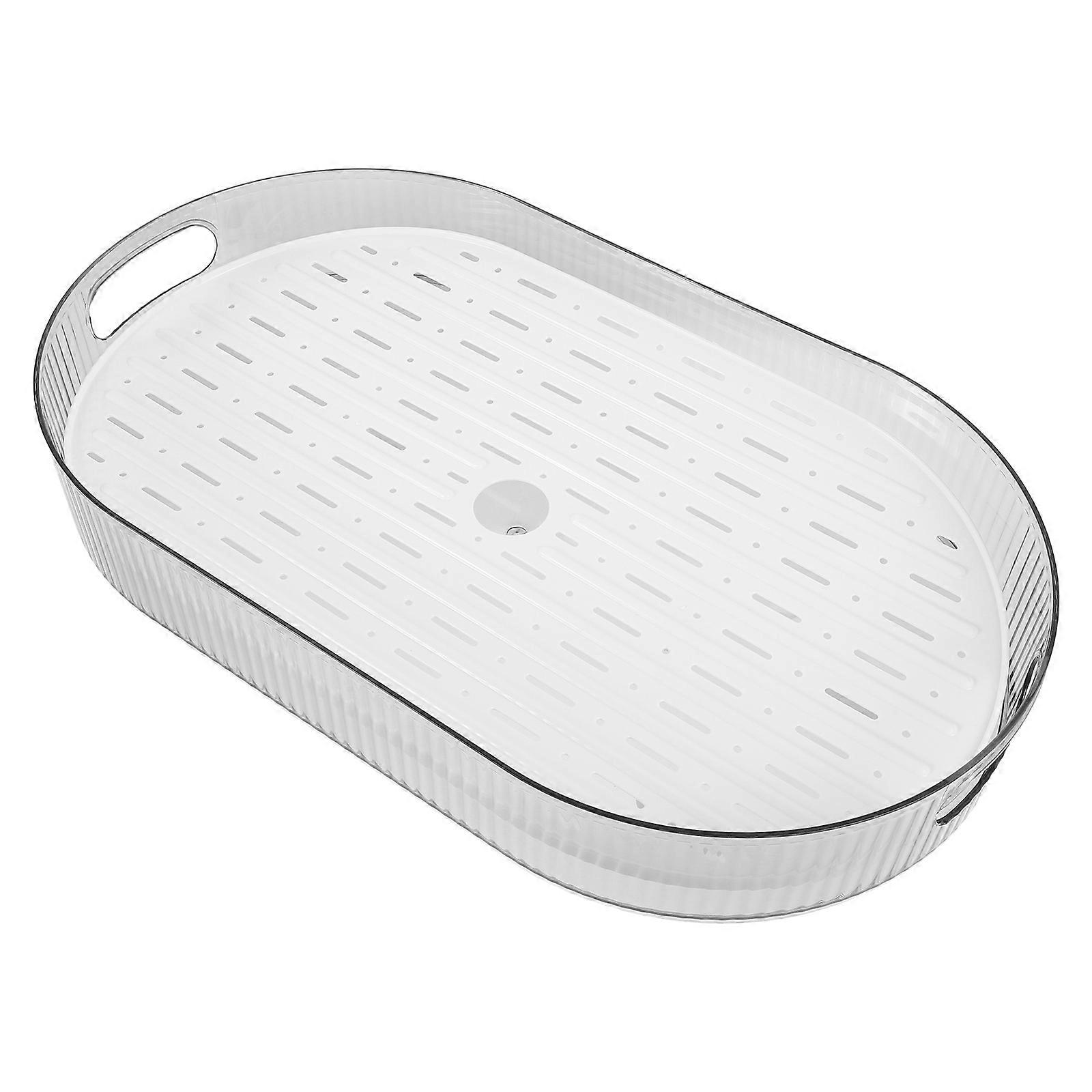 Oval Drip Tray for Home Use Creative Serving Tray Large Capacity Fruit Plate