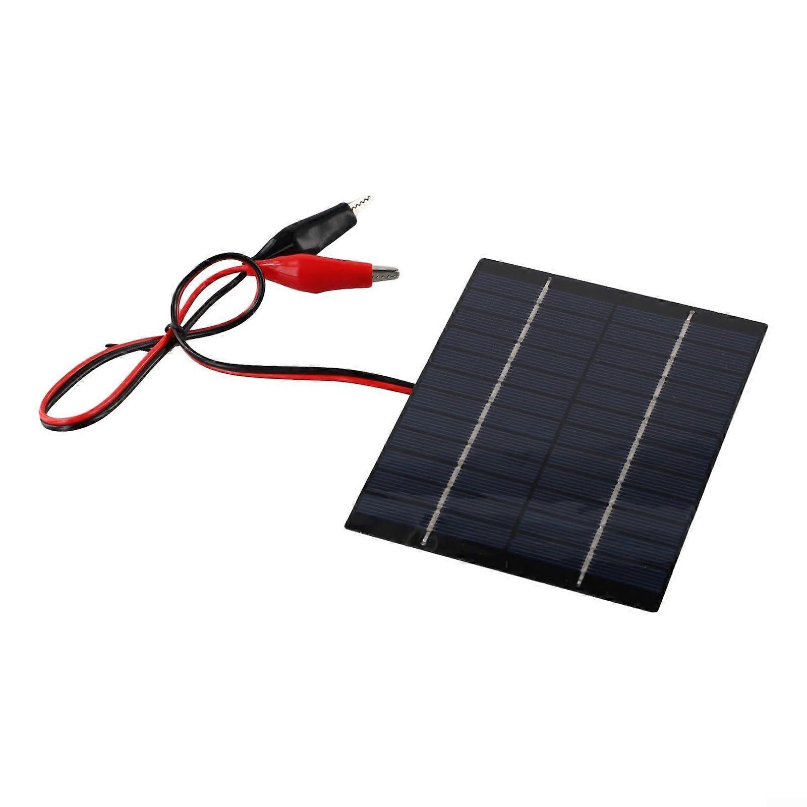 5W 12V Polycrystalline Solar Panel Charger  Efficiency Waterproof Board for Garden Lights