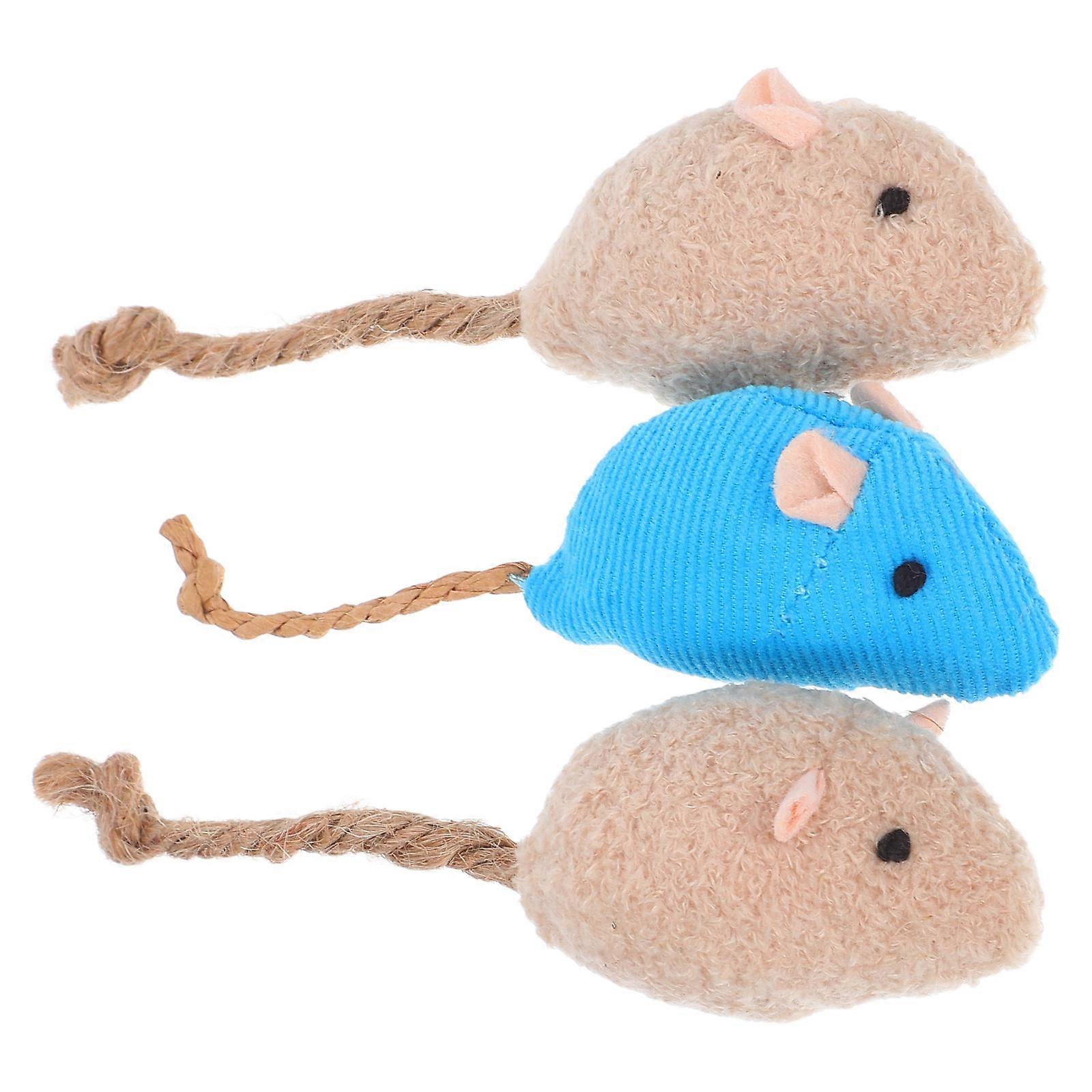 Plush Mice Cat Toys for Cat 3Pcs Funny Interactive Mouse Set