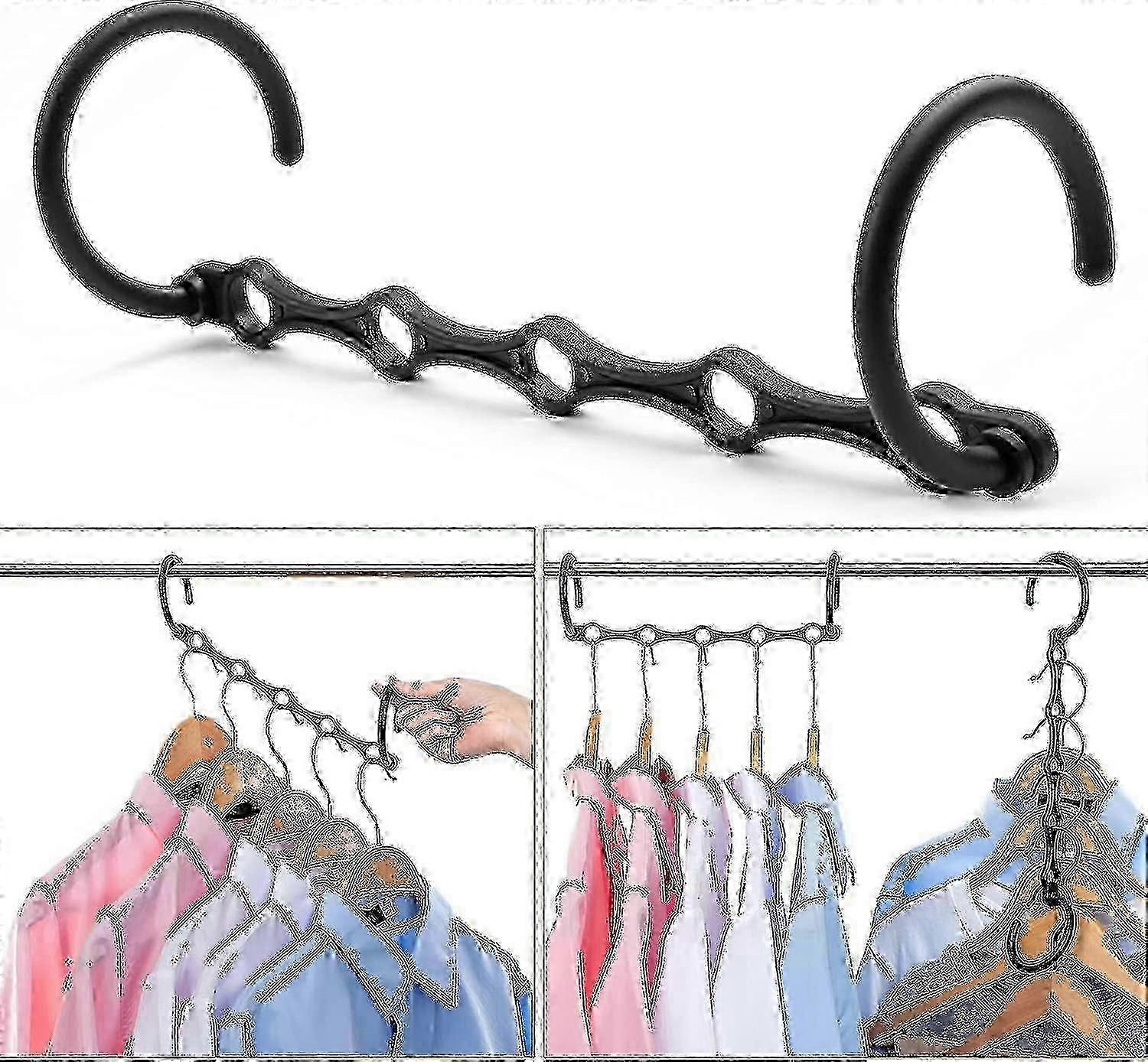 10 Pack Space Saving Plastic Magic Hangers [] Db 25-26
