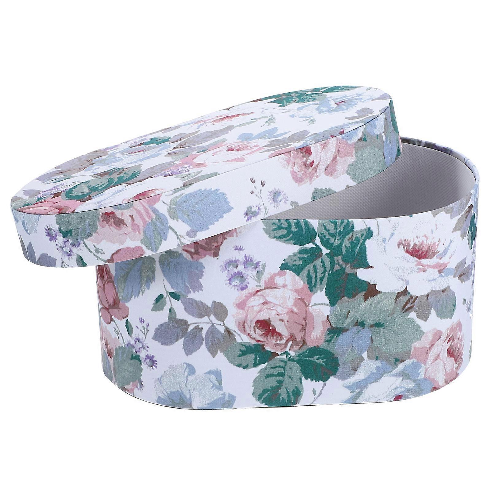 Flower Printing Gift Box Cloth Art Gift Box for Storage Use