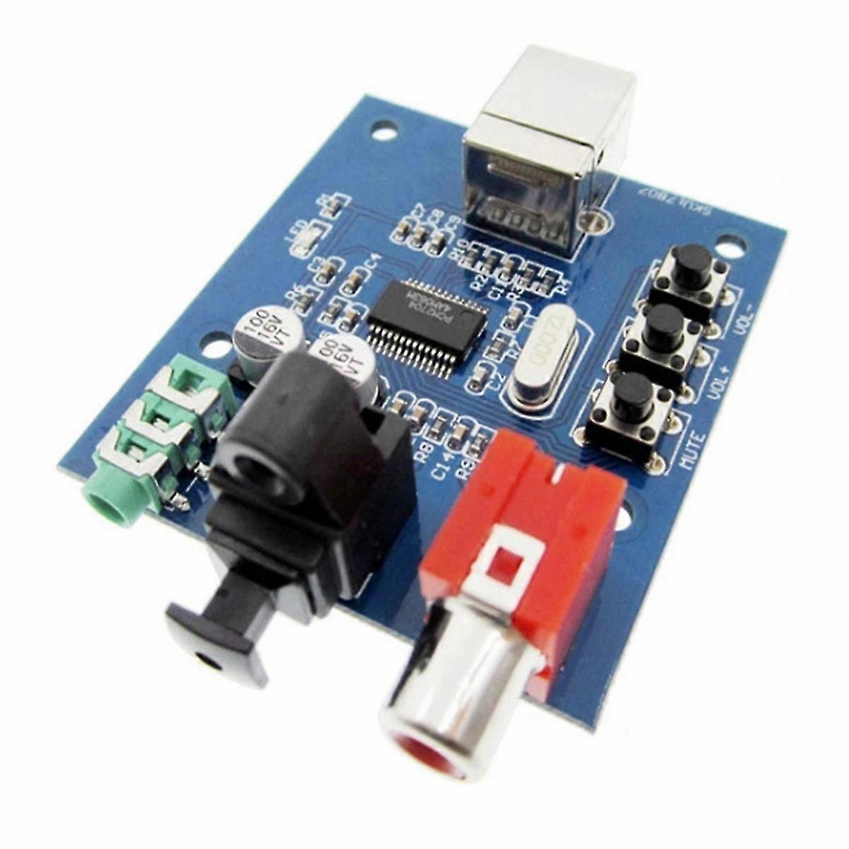 USB to S/PDIF Decoder Board with Analog Output, 1Pcs PCM2704 Module for Digital Audio Conversion