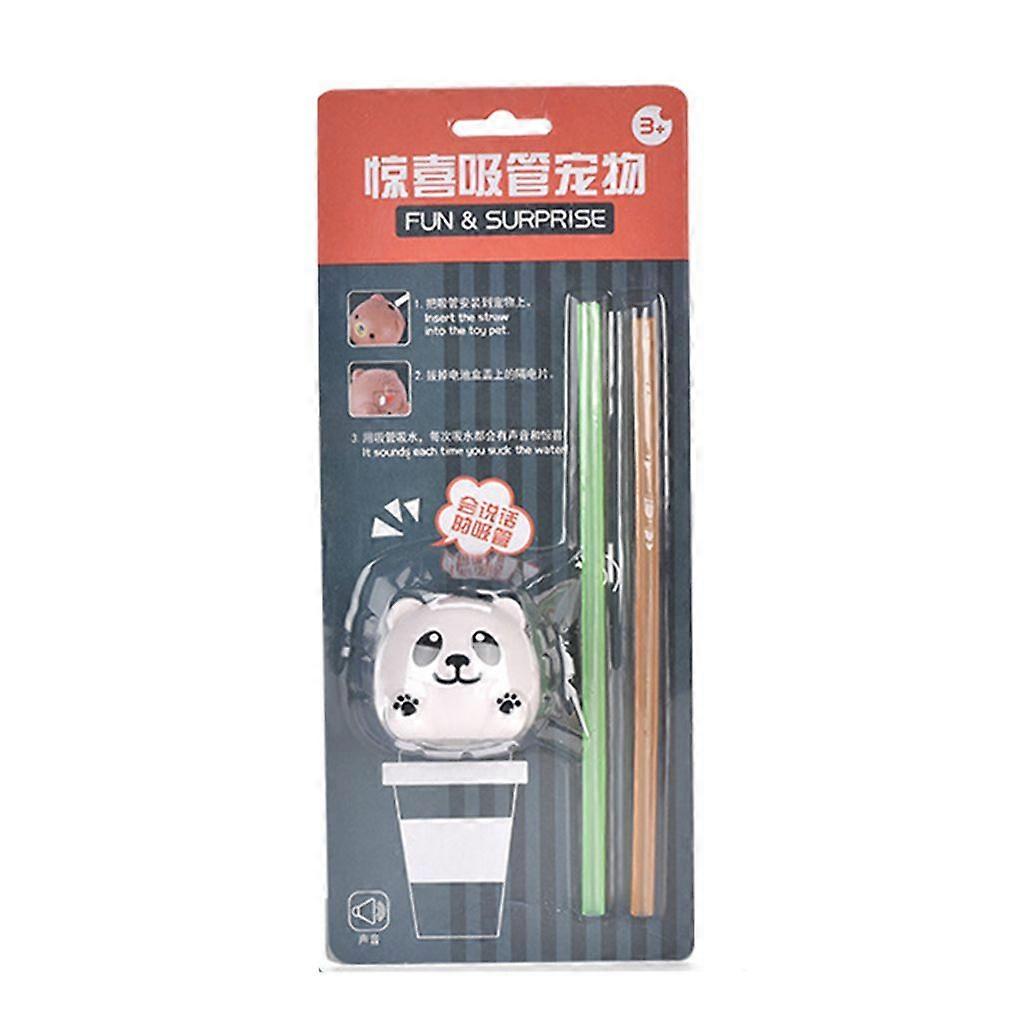 Drinking Straw Cover for Creative Cartoon Straw Tips Reusable Drinking Dust Cap