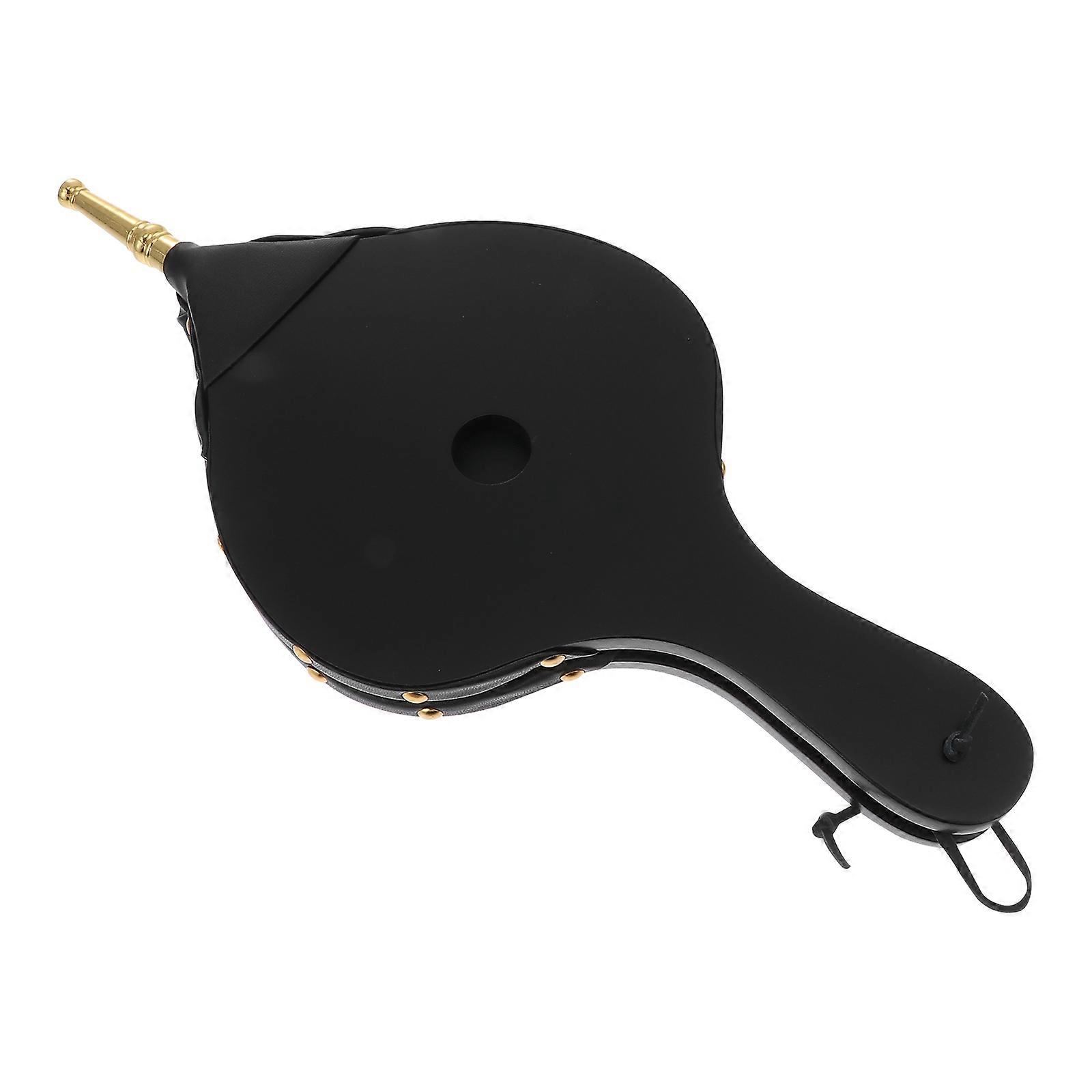 Rectangular Fire Blower 2Pcs Air Ventilation Tool For Fireplace Use Black 39X17.5cm Perfect For Campers