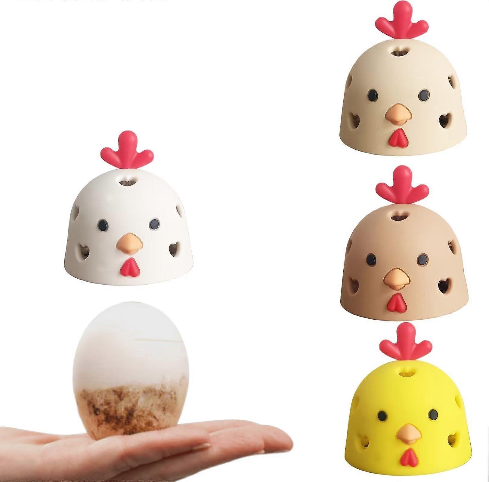 Egg Cleaning Brush Food Grade Silicone Chicken Shape Washer Reusable Durable Kitchen Tool Beige