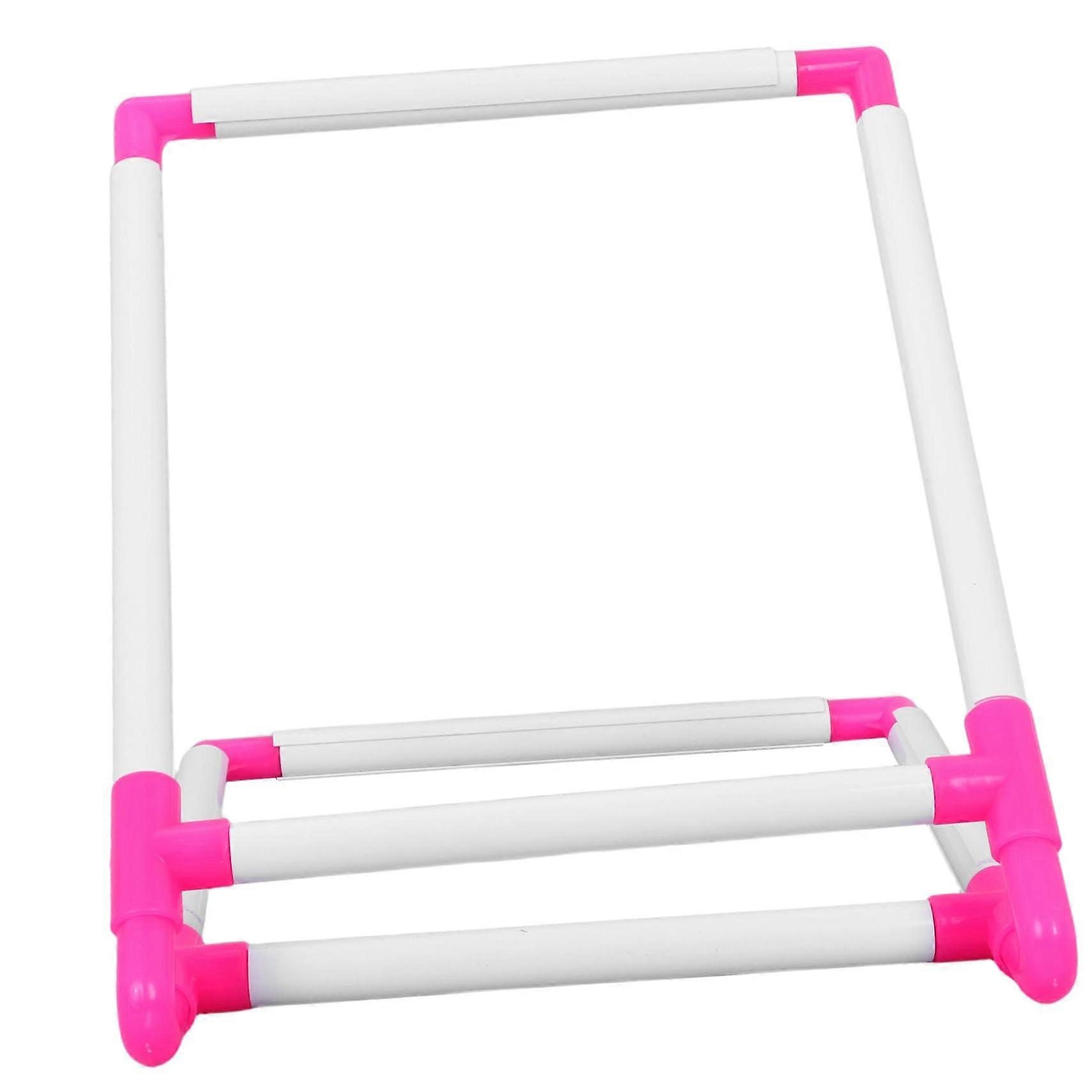 PVC Cross Stitch Frame Holder with Stable Stitching Surface and Adjustable Tabletop Embroidery Stand