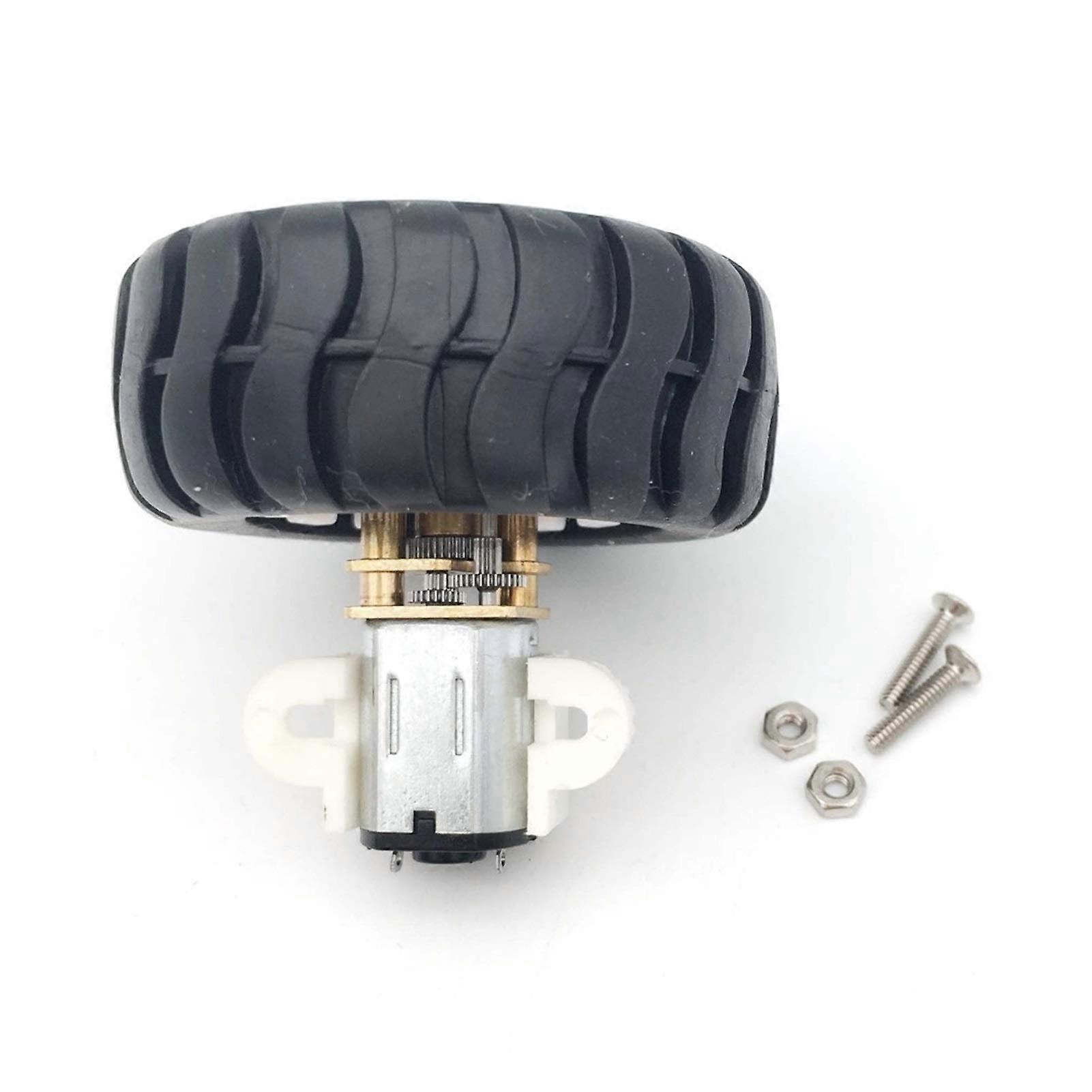 N20 Micro DC Gear Motor with Encoder 3V 6V 12V Kit, Precise Motion Control, 43mm Wheel and Mounting Bracket