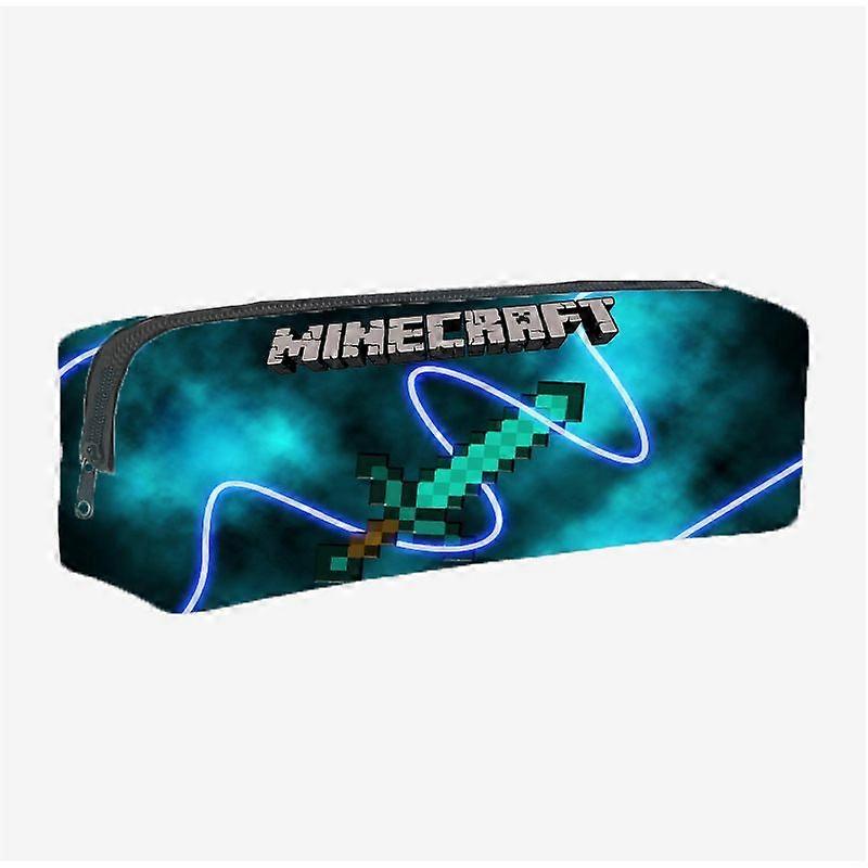 New Minecraft game accessories student school bag large capacity student zipper pencil case pattern-FF1- pattern{AZC} pattern