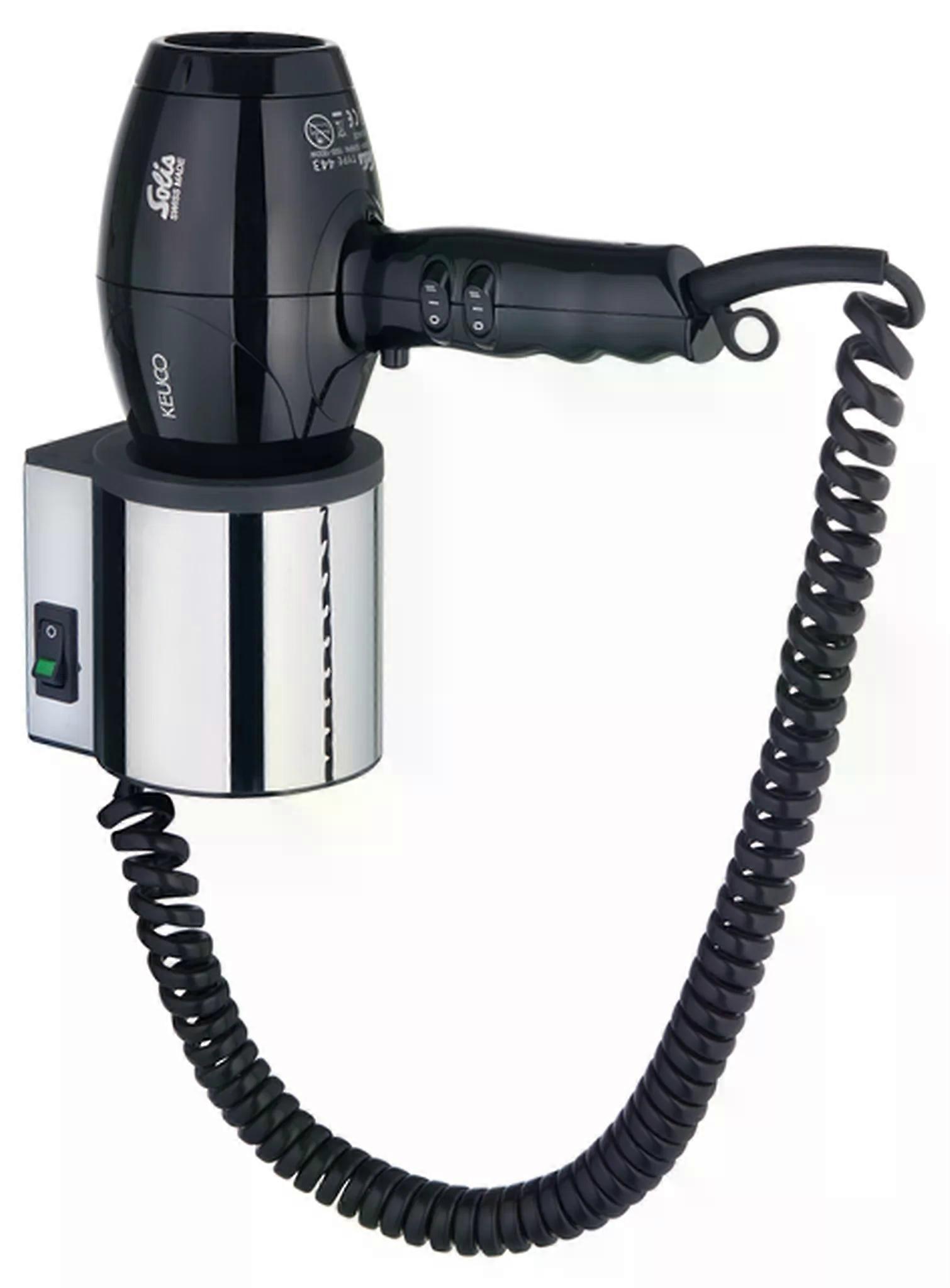 Fén Keuco Plan chróm/čierno-sivá