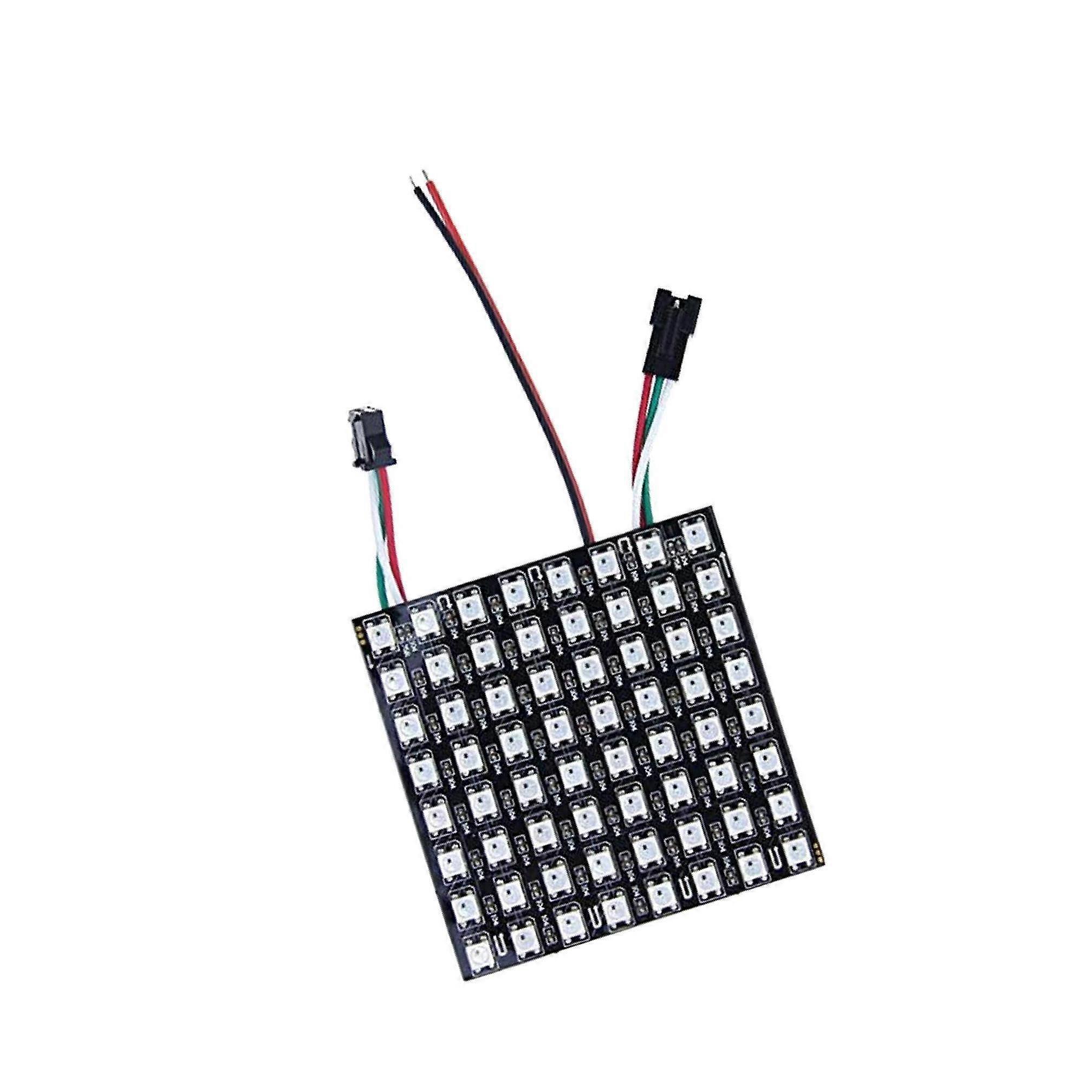 WS2812B LED Matrix Panel 8x8 Programmable RGB Display with Individually Addressable  Brightness Pixels