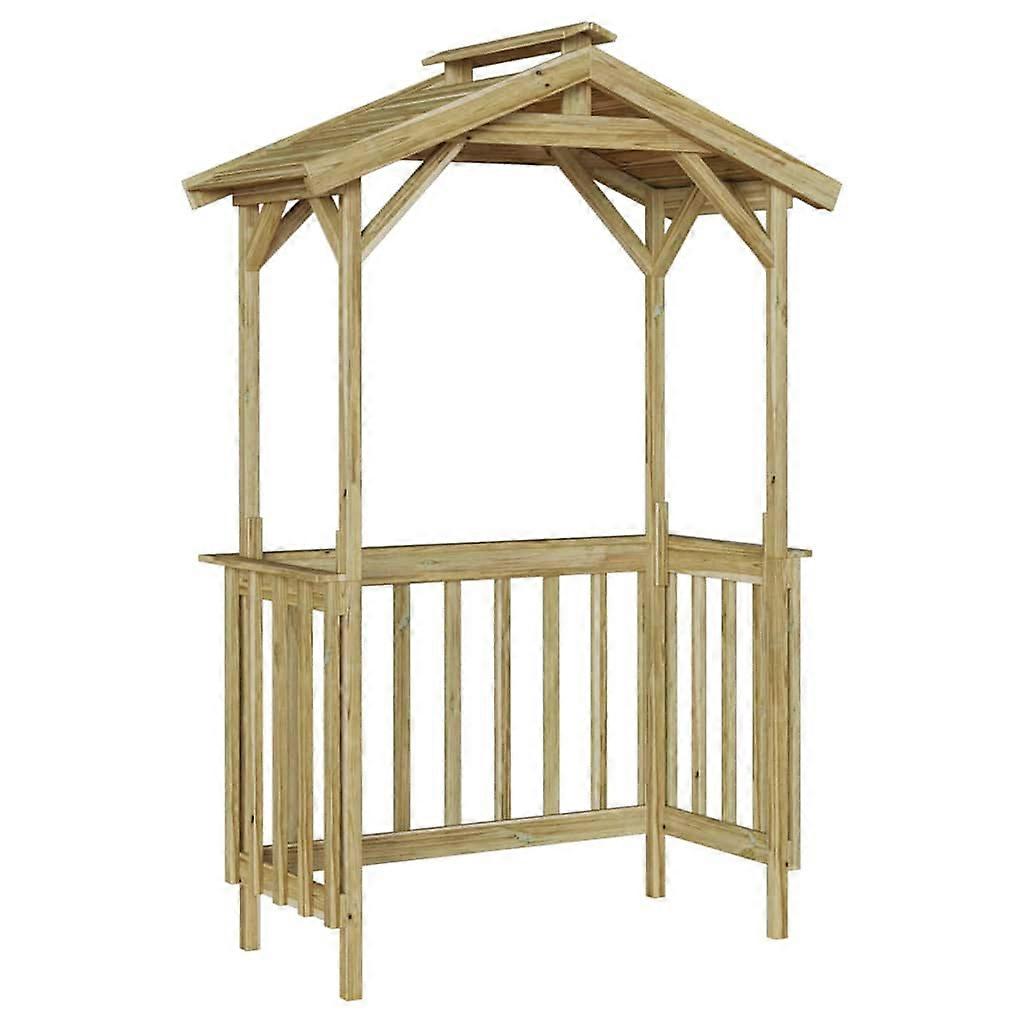 vidaXL Barbecue-overkapping Geïmpregneerd grenenhout