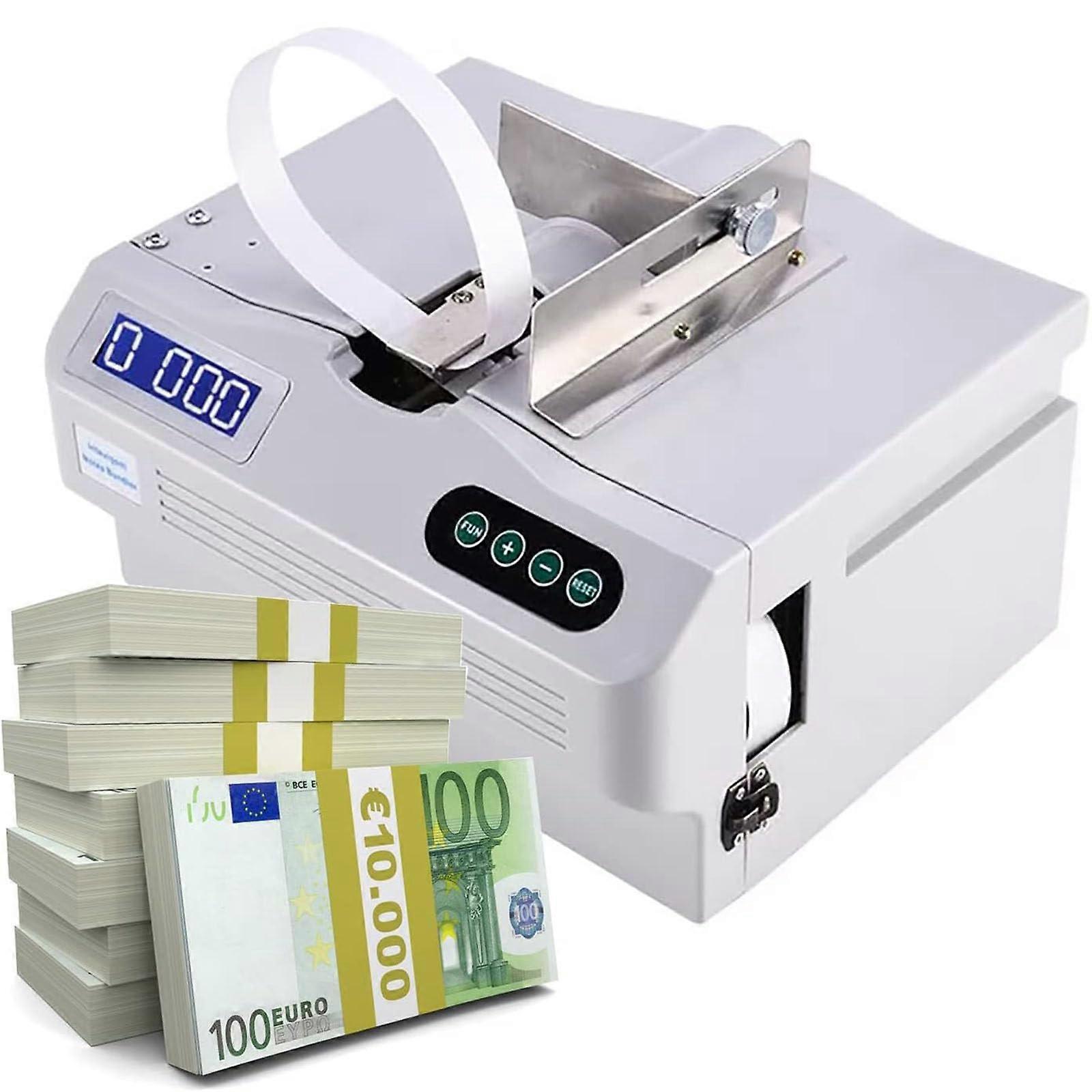Currency Bundling Machine with Speed Microcomputer Control and LCD Display for Banks