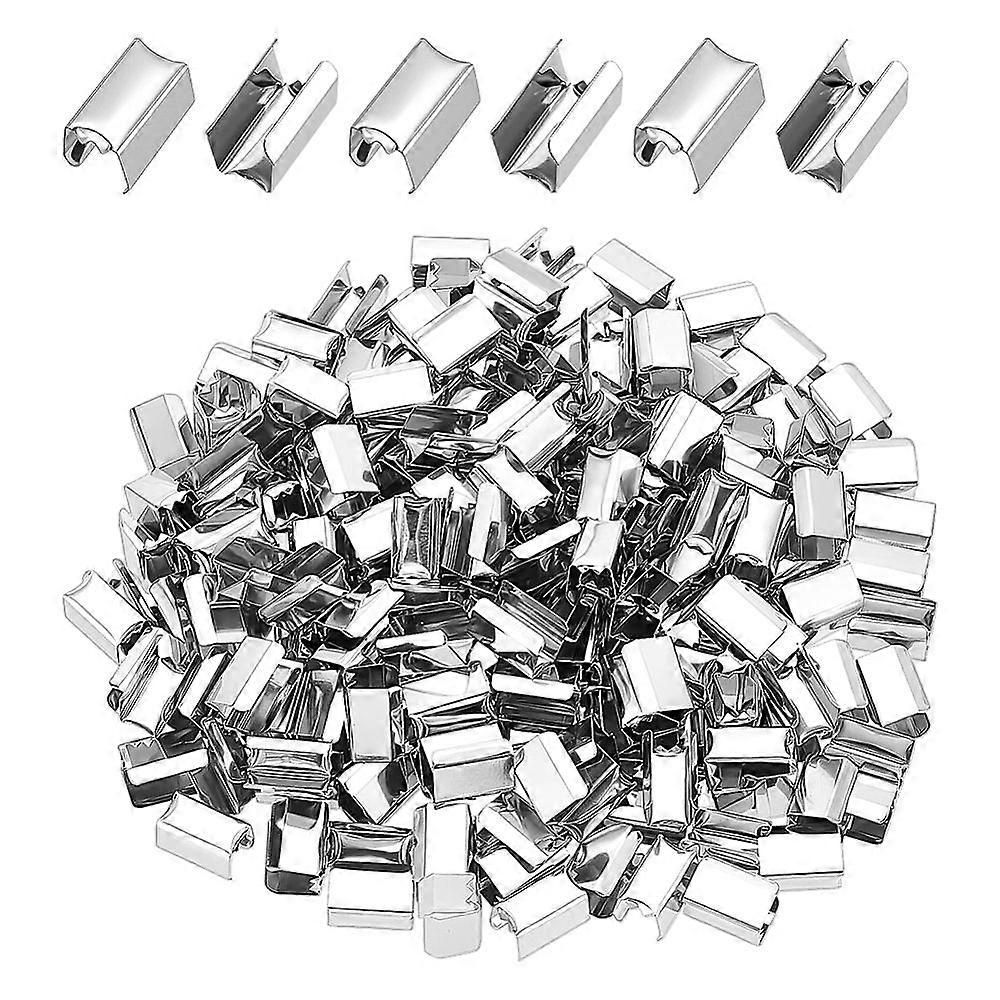 210pcs Iron Cord Ends End Caps Folding Crimp Ends Rectangle Platinum 11x7x7.7mm