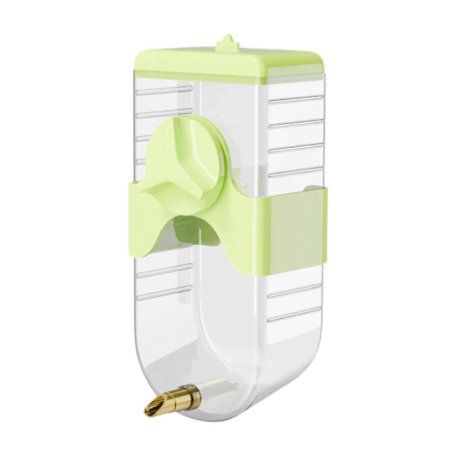 Automatic Bird Water Dispenser for Parrots with TouchActivated Flow, Green Mess Feeder