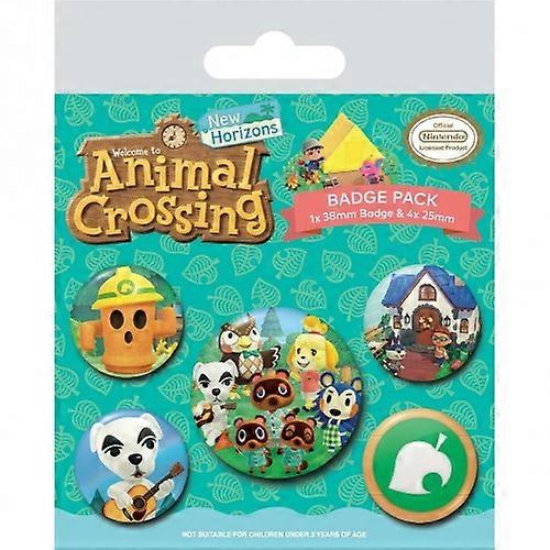 Animal Crossing Badge Set (Pack of 5)