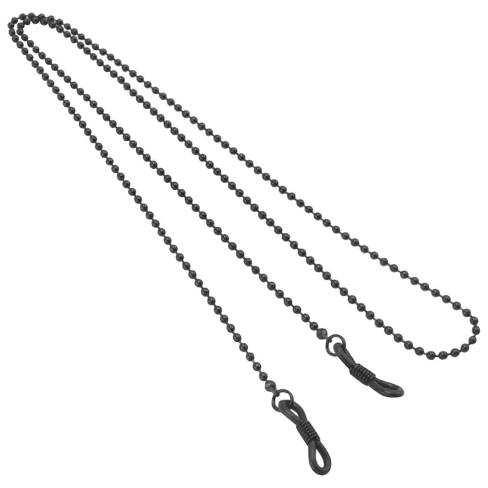 Decorative Copper Glasses Chain -Black