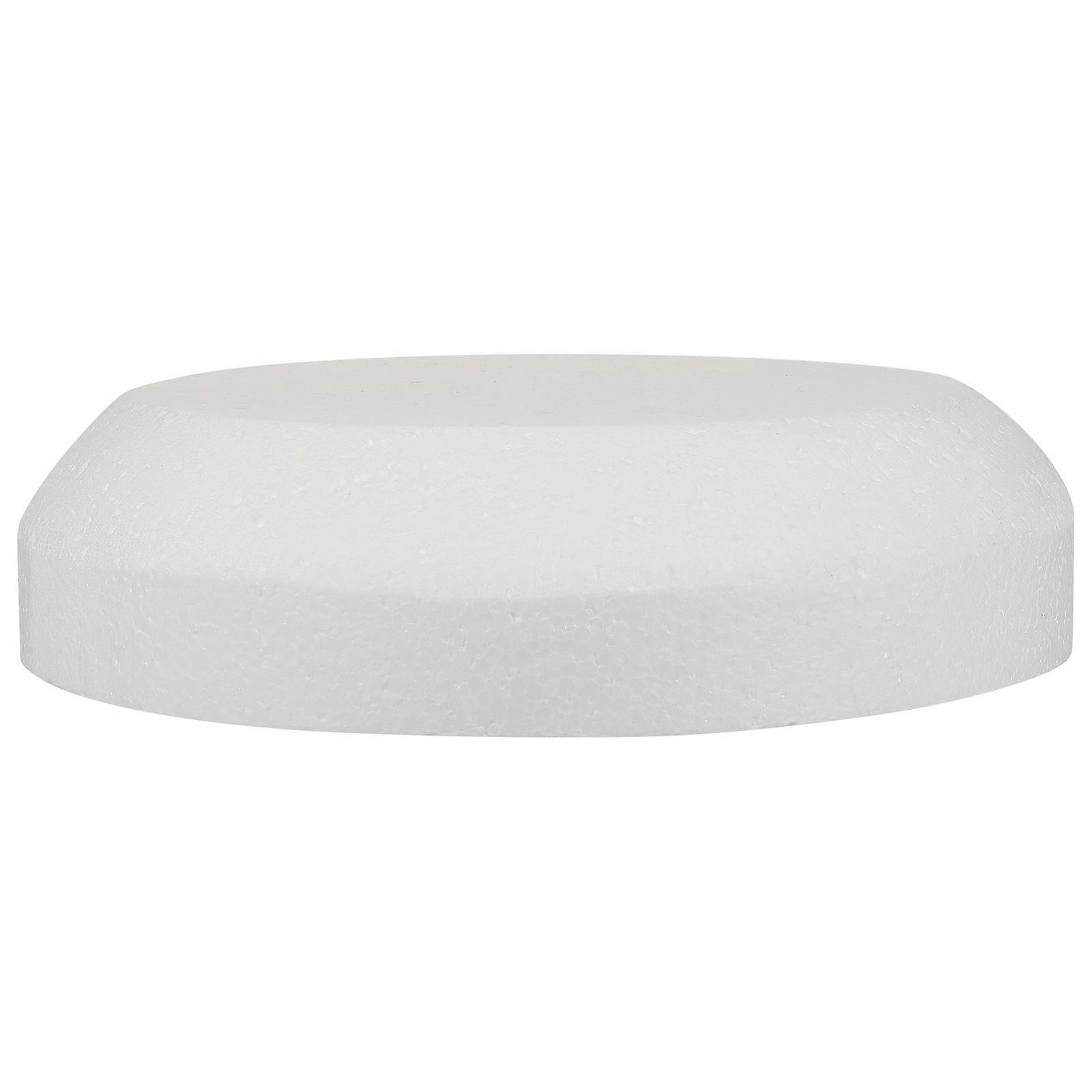 Birthday Cake Decorations Foam Cake Shape Round Cake Decorator Model White Decorative 1Pack